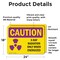 Signmission Radiation & Laser Sign, 18 in H x 24 in W, Vinyl Decal, Rectangle OS-2PACK-CR-D-1824-L-10218 - alternate 2
